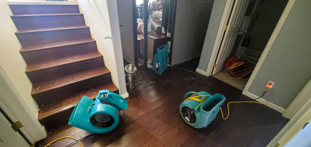 Water damage restoration process in TX